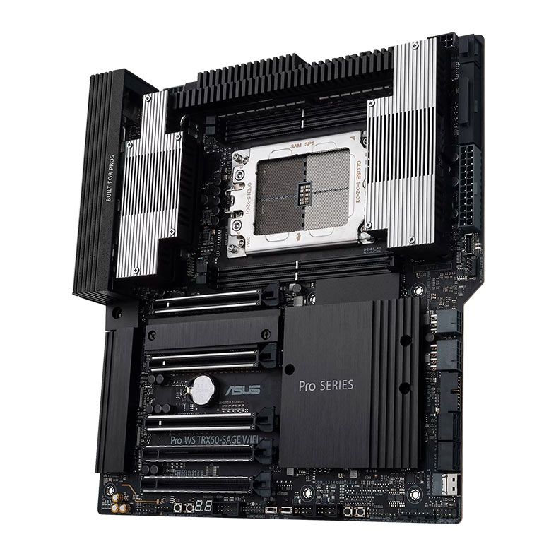Placa Mae Asus PRO WS TRX50-SAGE WIFI, DDR5, Socket AMD sTR5, CEB, Chipset AMD TRX50, PRO-WS-TRX50-SAGE-WIFI