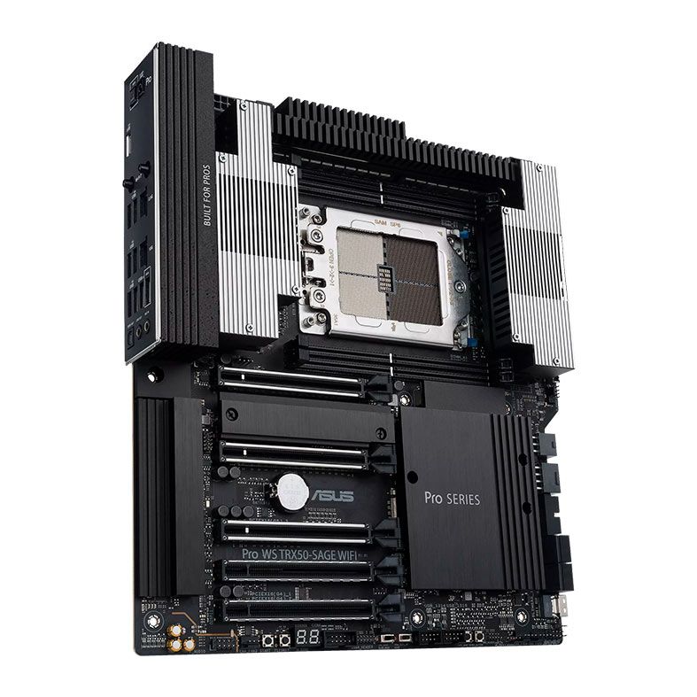 Placa Mae Asus PRO WS TRX50-SAGE WIFI, DDR5, Socket AMD sTR5, CEB, Chipset AMD TRX50, PRO-WS-TRX50-SAGE-WIFI