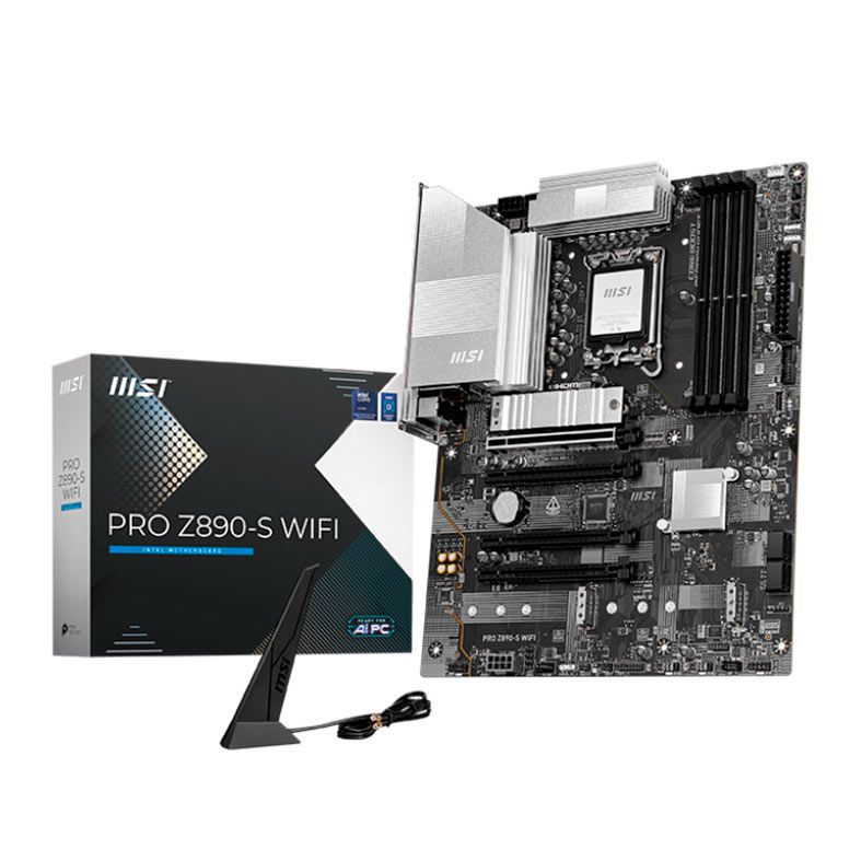 Placa Mae MSI Pro Z890-S WiFi, DDR5, LGA1851, ATX, Chipset Intel Z890, PRO-Z890-S-WIFI