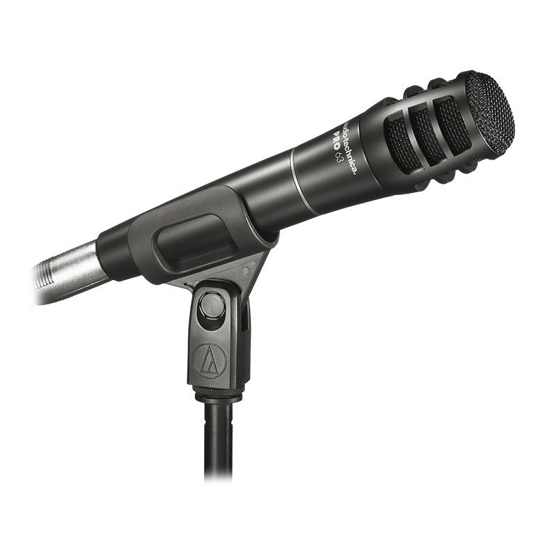 Microfone Audio Technica Cardioide Dinamico Instrumental XLR Preto, PRO63