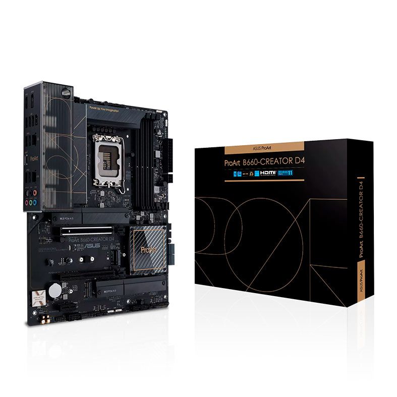 Placa Mae Asus ProArt B660-Creator D4, DDR4, Socket LGA1700, ATX, Chipset Intel B660, PROART B660-CREATOR D4