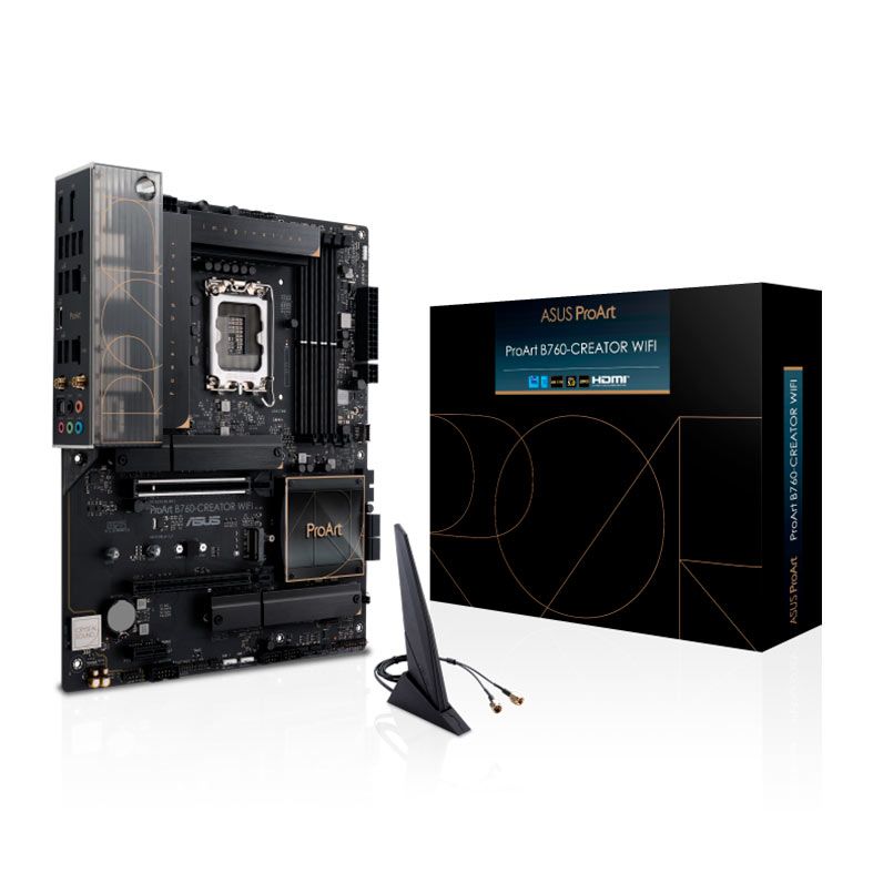 Placa Mae Asus ProArt B760 Creator Wifi, DDR5, LGA 1700, M-ATX, Chipset Intel B760, PROART-B760-CREATOR-WIFI
