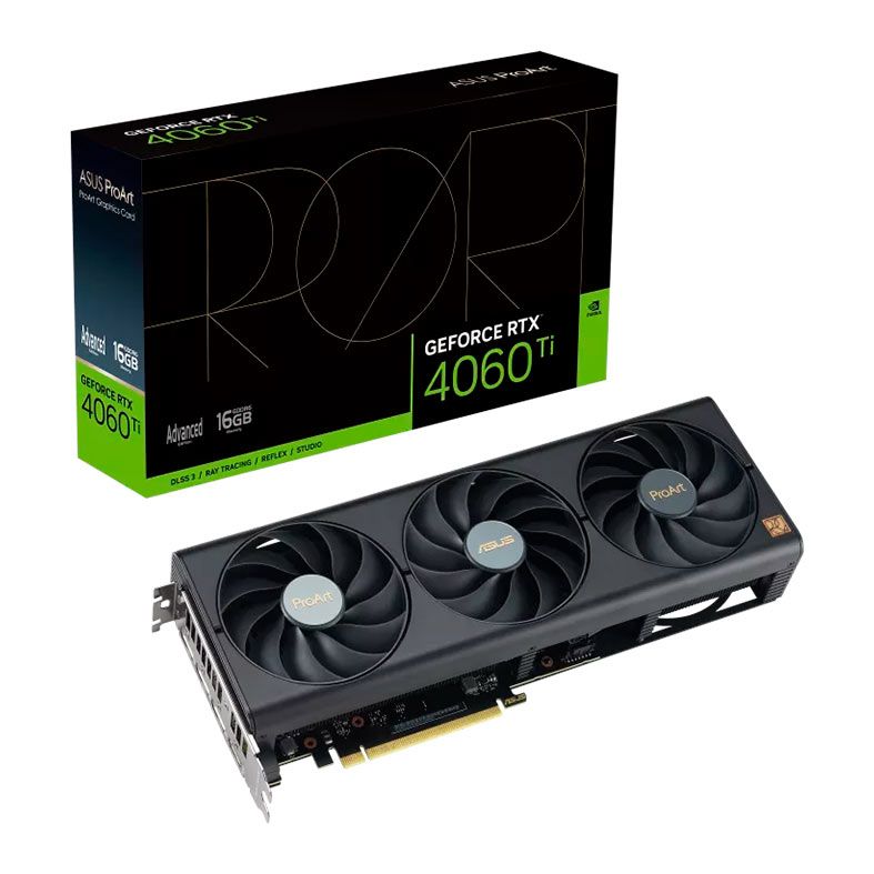 Placa de Video Asus GeForce RTX 4060 Ti ProArt Advanced Edition, 16GB, GDDR6, 128-bit, PROART-RTX4060TI-A16G
