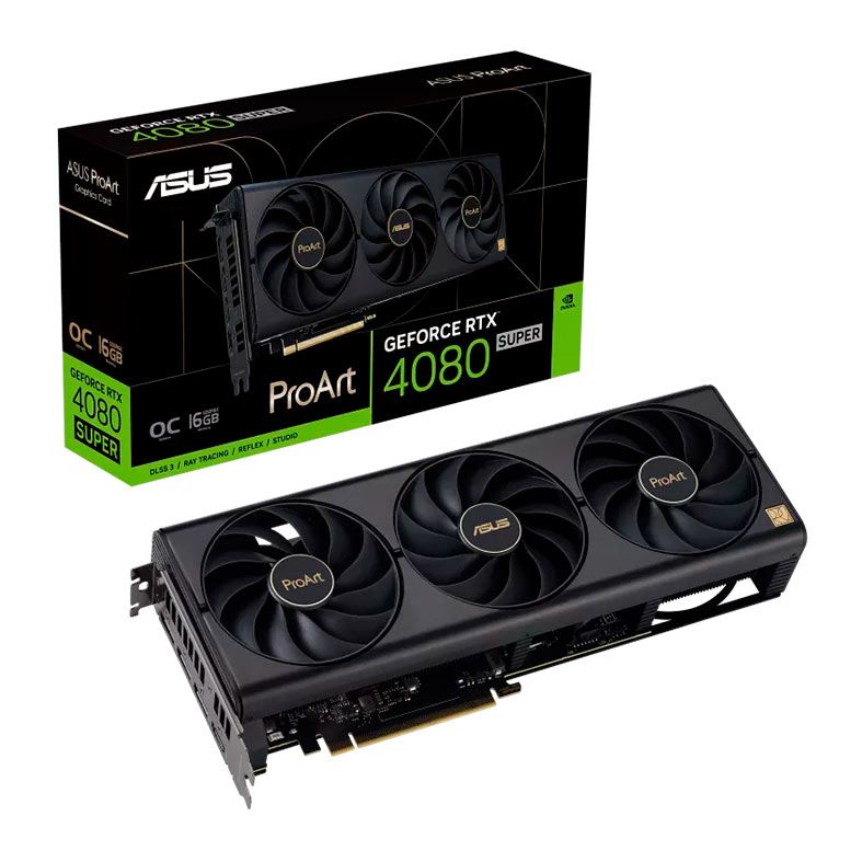 Placa de Video Asus GeForce RTX 4080 Super ProArt OC Edition, 16GB, GDDR6X, 256-bit, PROART-RTX4080S-O16G