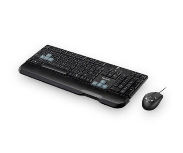 Kit Teclado e Mouse Logitech G100 USB 2500Dpi Preto, 920-005508