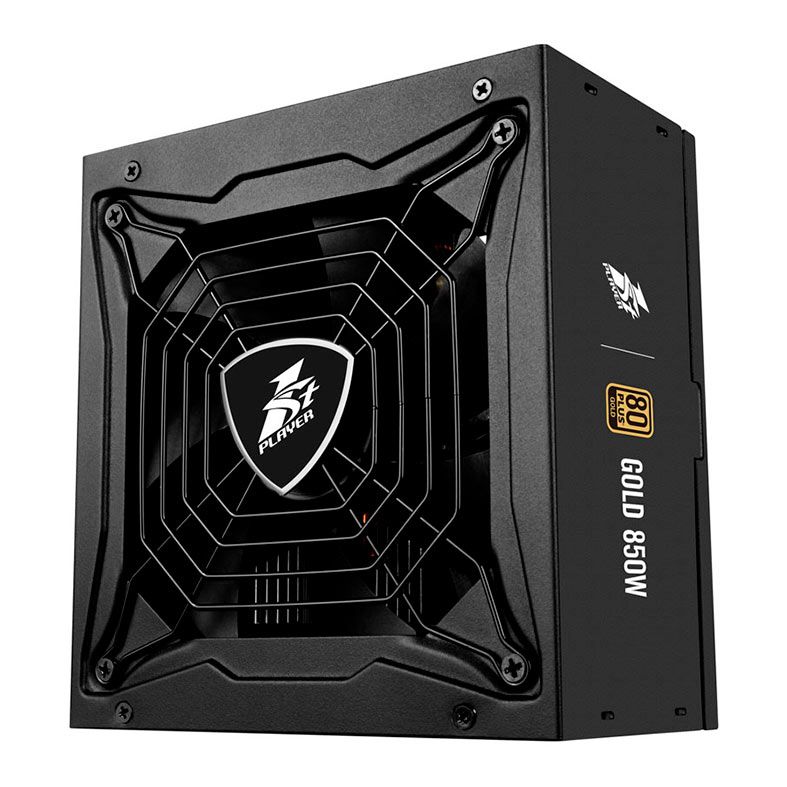 Fonte 1STPlayer SteamPunk Gold, 850W, Full-Modular, 80 Plus Gold, Preto, PS-850SP
