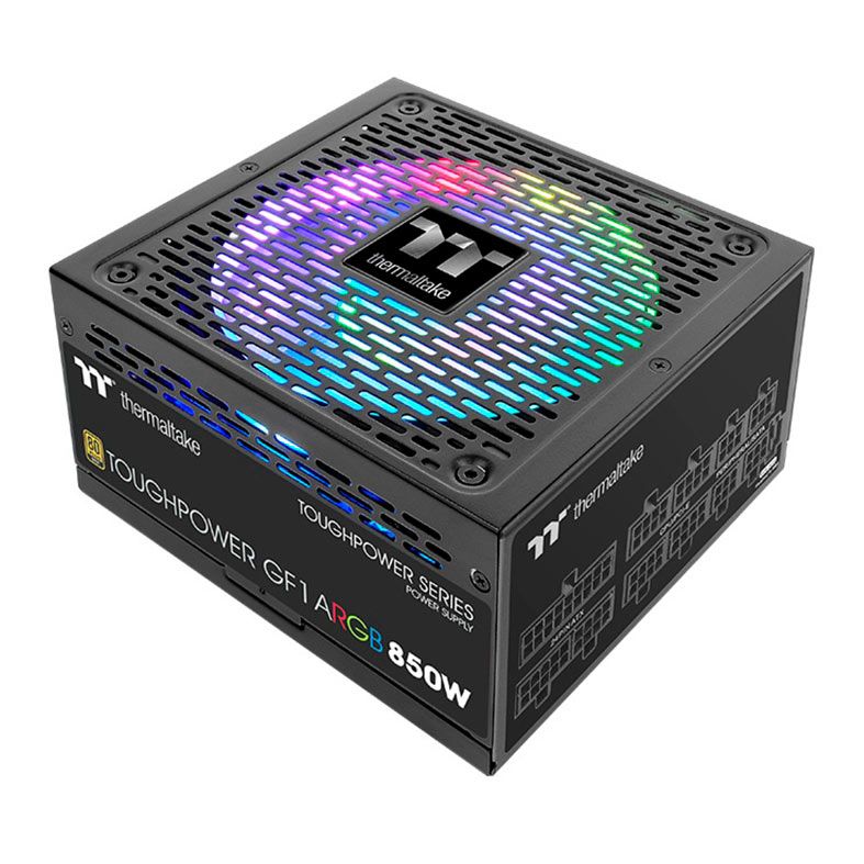 Fonte Termaltake 850 ToughPower GF1, 850W, RGB, Full Modular, 80 Plus Gold, Preto, PS-TPD-0850F3FAGB-1
