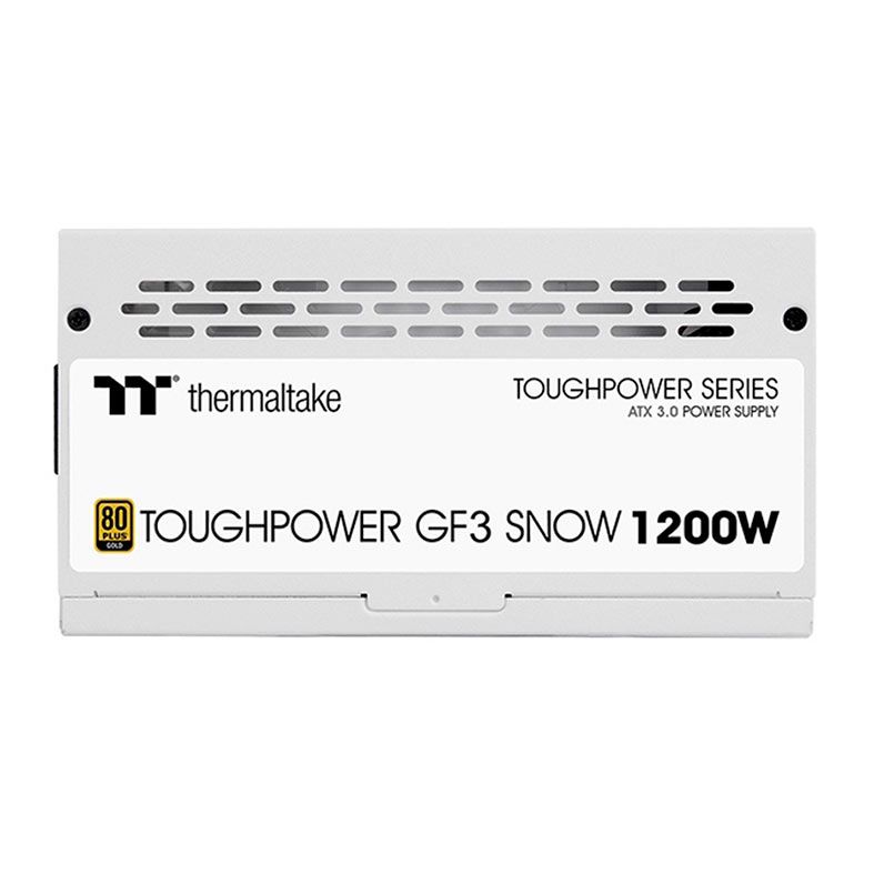 Fonte Thermaltake 1200 ToughPower GF3 Snow, 1200W, 80 Plus Gold, Branca, PS-TPD-1200FNFAGB-N