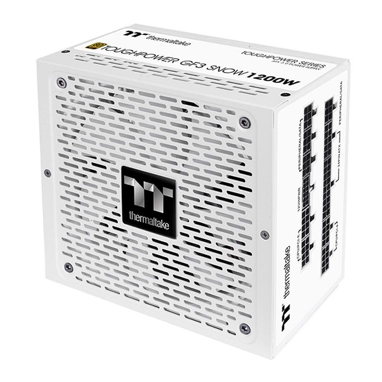 Fonte Thermaltake 1200 ToughPower GF3 Snow, 1200W, 80 Plus Gold, Branca, PS-TPD-1200FNFAGB-N