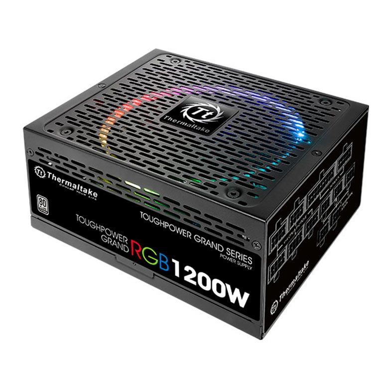 Fonte Thermaltake 1200 ToughPower Grand, 1200W, RGB, Full Modular, 80 Plus Platinum, Preto, PS-TPG-1200F1FAP