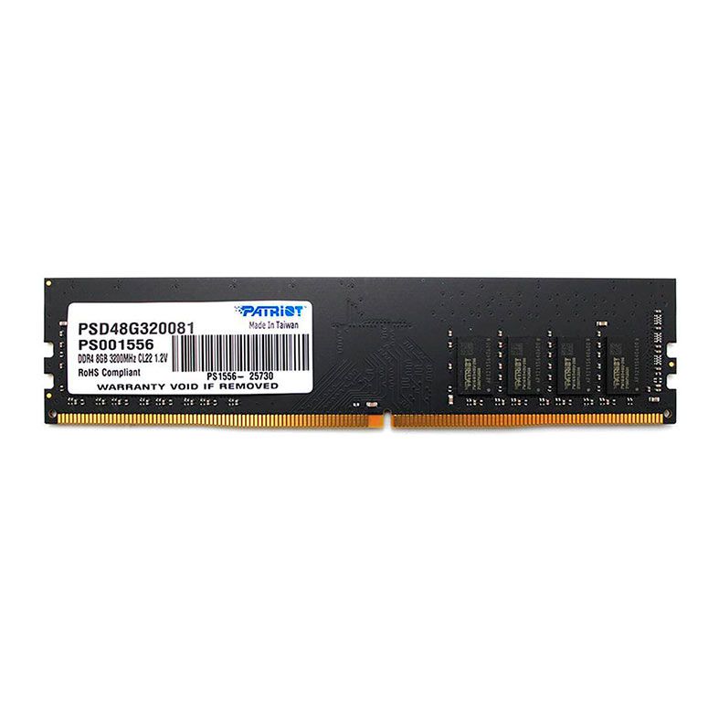 Memoria Patriot Signature Line, 8GB (1x8GB), DDR4, 3200MHz, C22, Preto, PSD48G320081