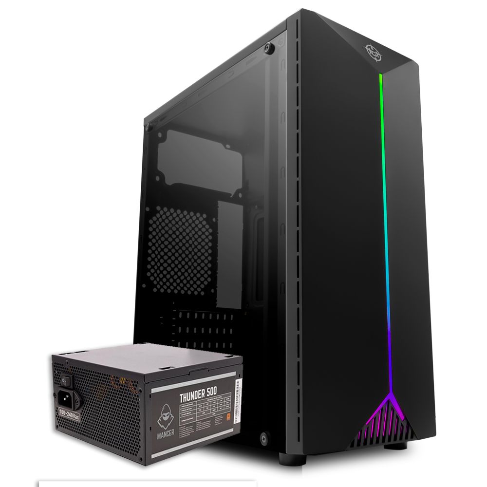 Pichau Kit Upgrade, Gabinete Gamer TGT Paladin  +  Fonte Mancer Thunder 500W 