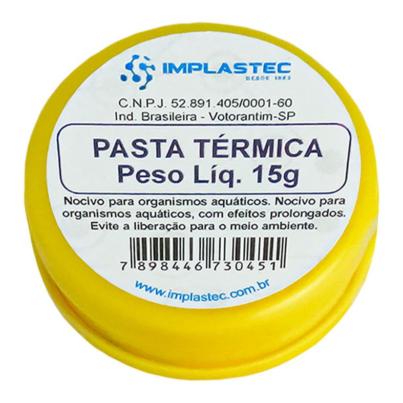 Pasta Termica Implastec , 15g, PTI-PTERM-15G