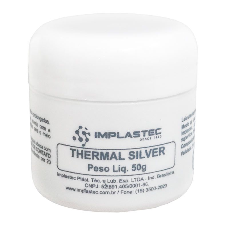 Pasta Termica Implastec Thermal Silver, 50g, PTI-THERMALSVR-50G