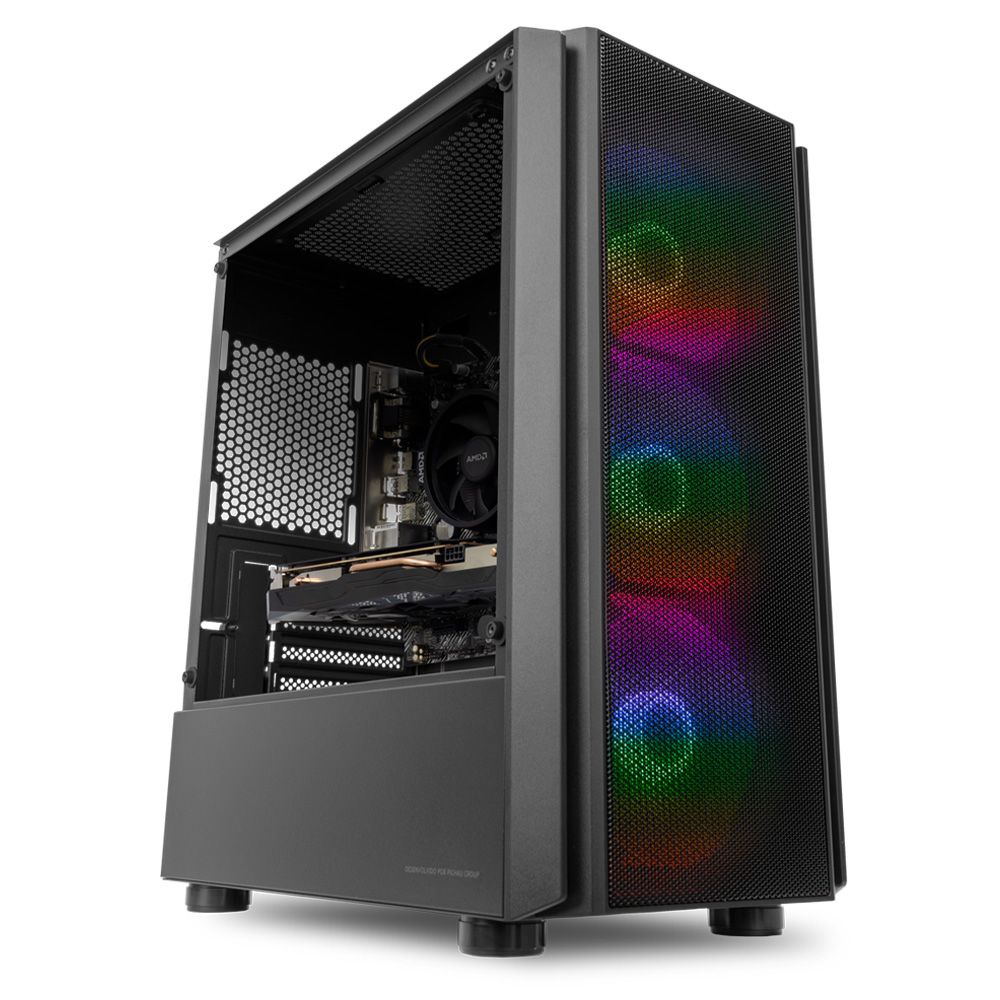 Computador Mancer Gamer Yoriki, AMD Ryzen 5 3600, GeForce RTX 3050 8GB, 8GB DDR4, SSD 240GB