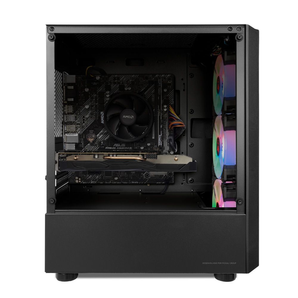 Computador Mancer Gamer Yoriki, AMD Ryzen 5 3600, GeForce RTX 3050 8GB, 8GB DDR4, SSD 240GB