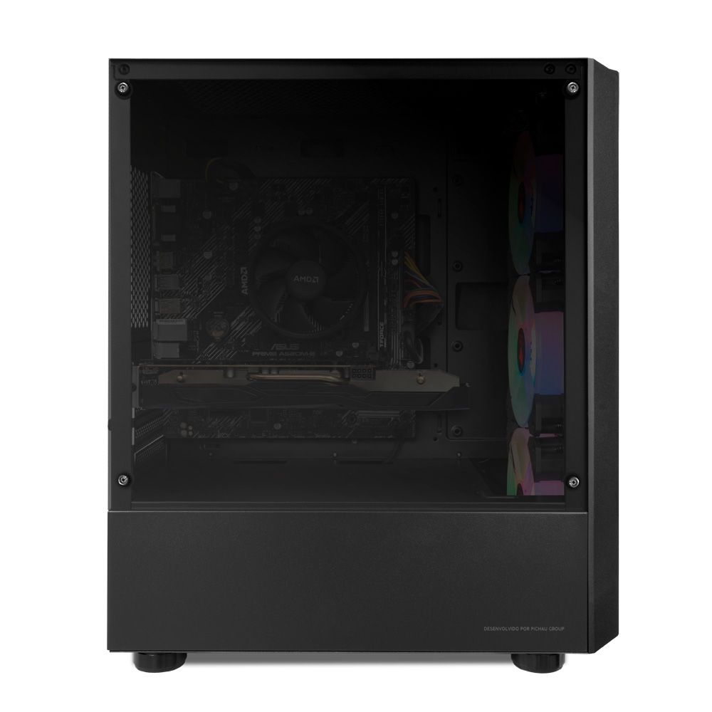 Computador Mancer Gamer Yoriki, AMD Ryzen 5 3600, GeForce RTX 3050 8GB, 8GB DDR4, SSD 240GB