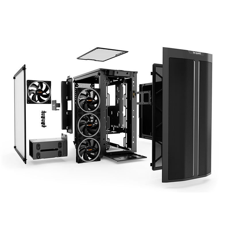 Gabinete Gamer Be Quiet! Pure Base 500 FX, Com 4 Fans, Preto, BGW43