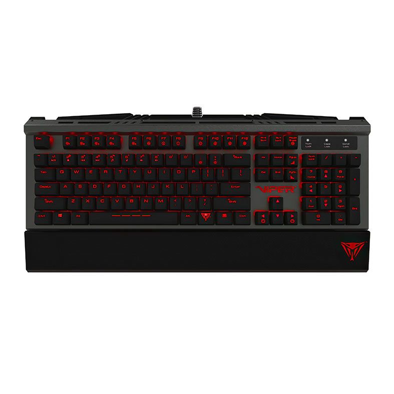 Teclado Mecanico Patriot Viper V730, Led Vermelho, Switch Brown, PV730MBULGM-BR