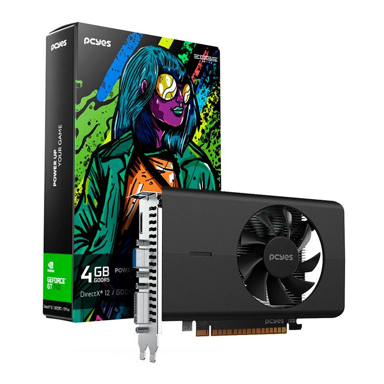 Placa de Video PCYes GeForce GT 740, 4GB, GDDR5, 128-bit, PVGT740GB4PE