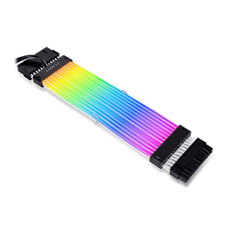Cabo Sleeved Lian Li Strimer Plus V2 24 Pin, ARGB, 220mm, PW24-PV2