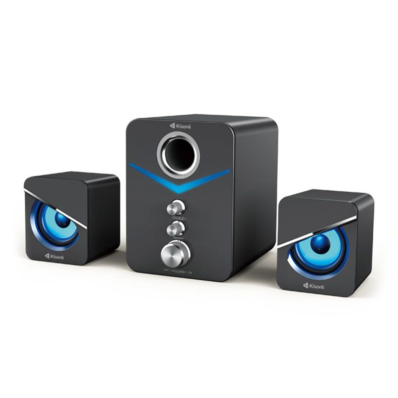 Caixa de Som Kisonli Powervibe U3100, 7W, USB, Preto, PWV-U3100-BL08