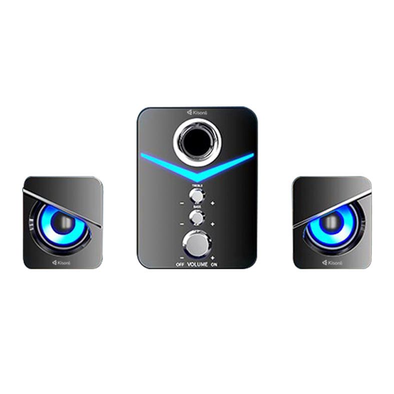Caixa de Som Kisonli Powervibe U3100, 7W, USB, Preto, PWV-U3100-BL08