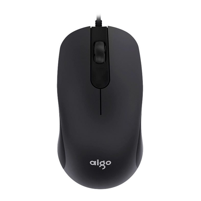 Mouse Aigo Q21 3D, 1200DPI, 3 Botoes, Preto, Q21-3D