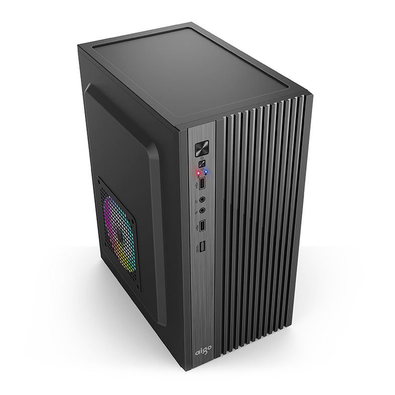 Gabinete Office Aigo Q2503, Mini-Tower, Preto, Q2503-BK