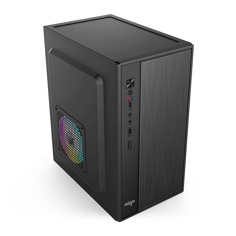 Gabinete Office Aigo Q2506, Mini-Tower, Preto, Q2506-BK