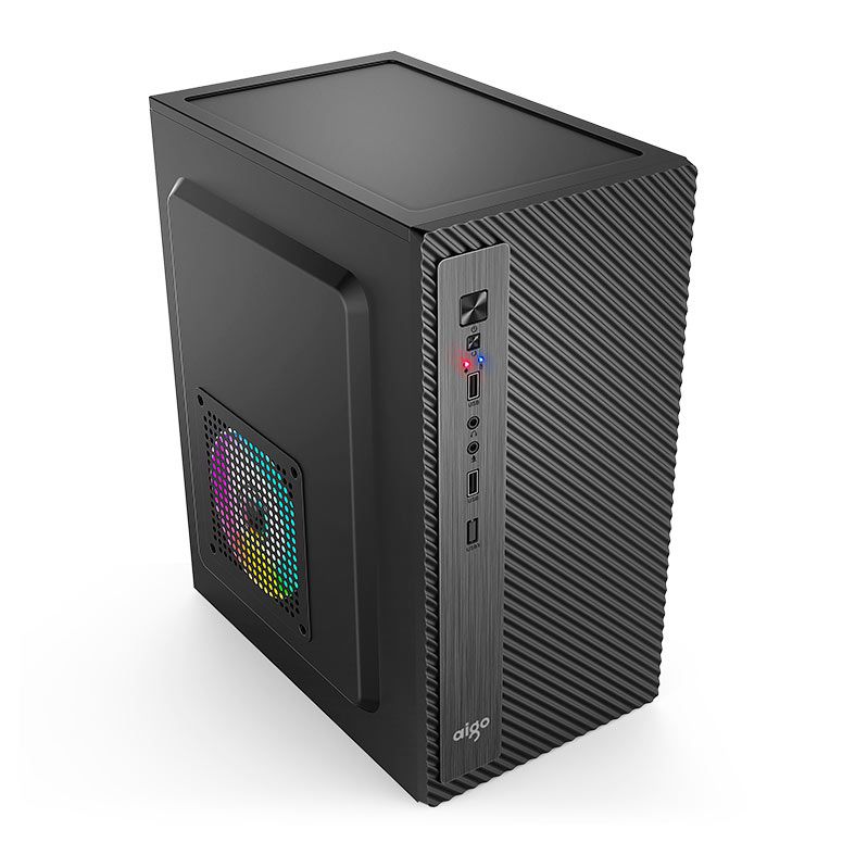 Gabinete Office Aigo Q2507, Mini-Tower, Preto, Q2507