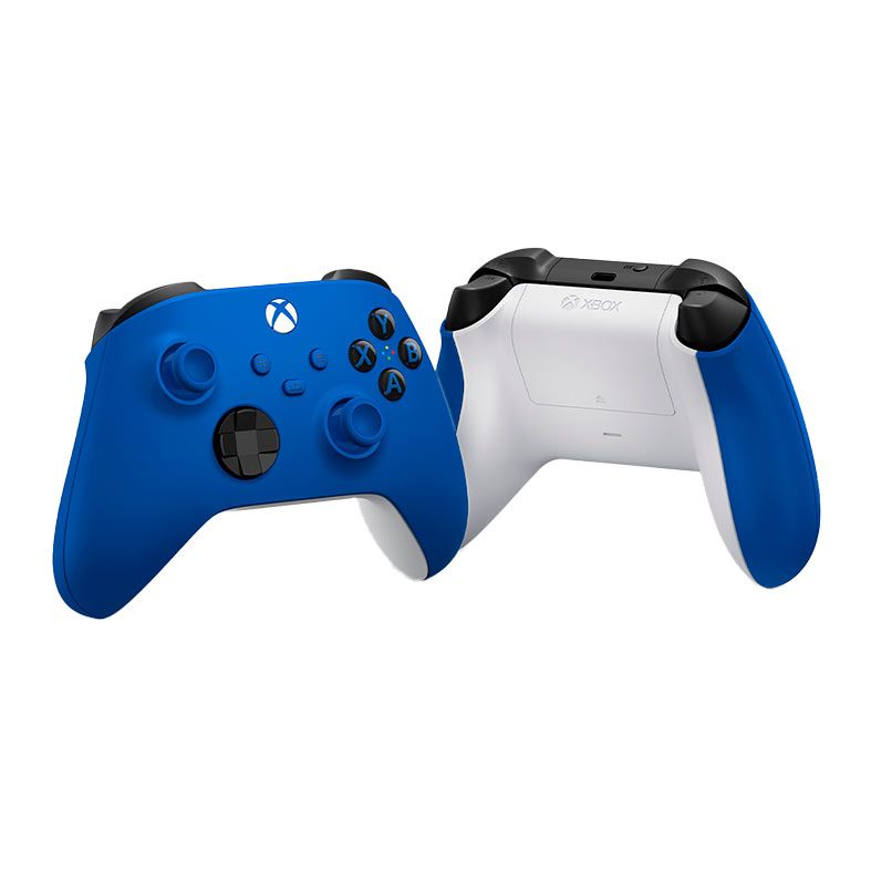 Controle Microsoft Xbox Shock Blue, Wireless, Azul, QAU-00065