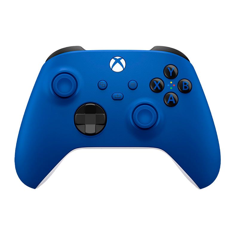 Controle Microsoft Xbox Shock Blue, Wireless, Azul, QAU-00065