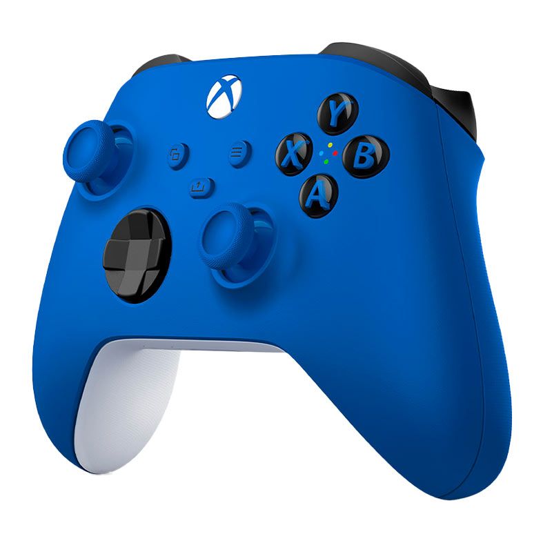 Controle Microsoft Xbox Shock Blue, Wireless, Azul, QAU-00065