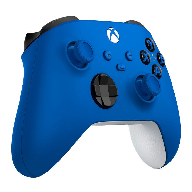 Controle Microsoft Xbox Shock Blue, Wireless, Azul, QAU-00065
