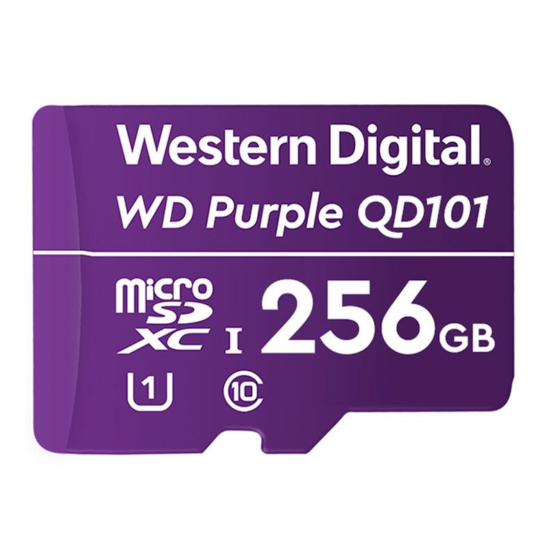 Micro SD Intelbras WD Purple QD101, 256GB, Micro SDXC, QD101-256GB