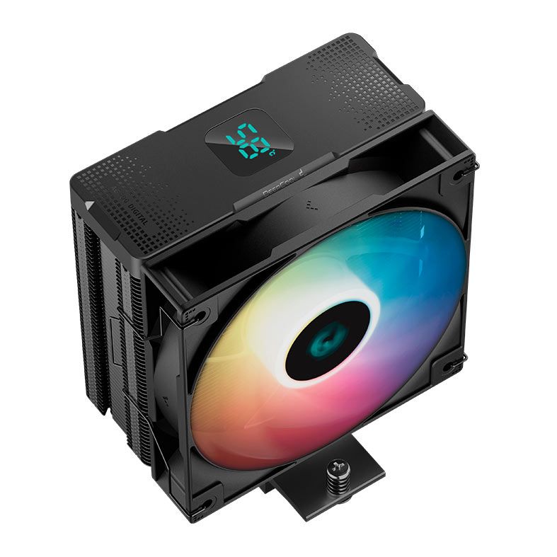 Cooler Para Processador Deepcool AG400 Digital ARGB, 120mm, Preto, R-AG400-BKADMN-G-1