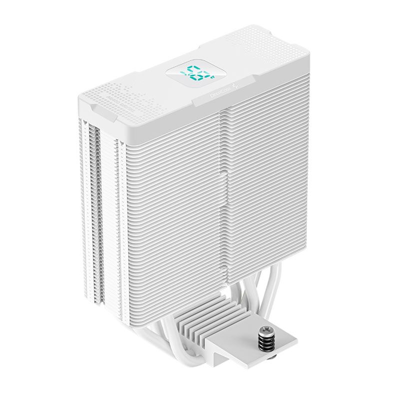 Cooler Para Processador Deepcool AG400 Digital ARGB, 120mm, Branco, R-AG400-WHADMN-G-1