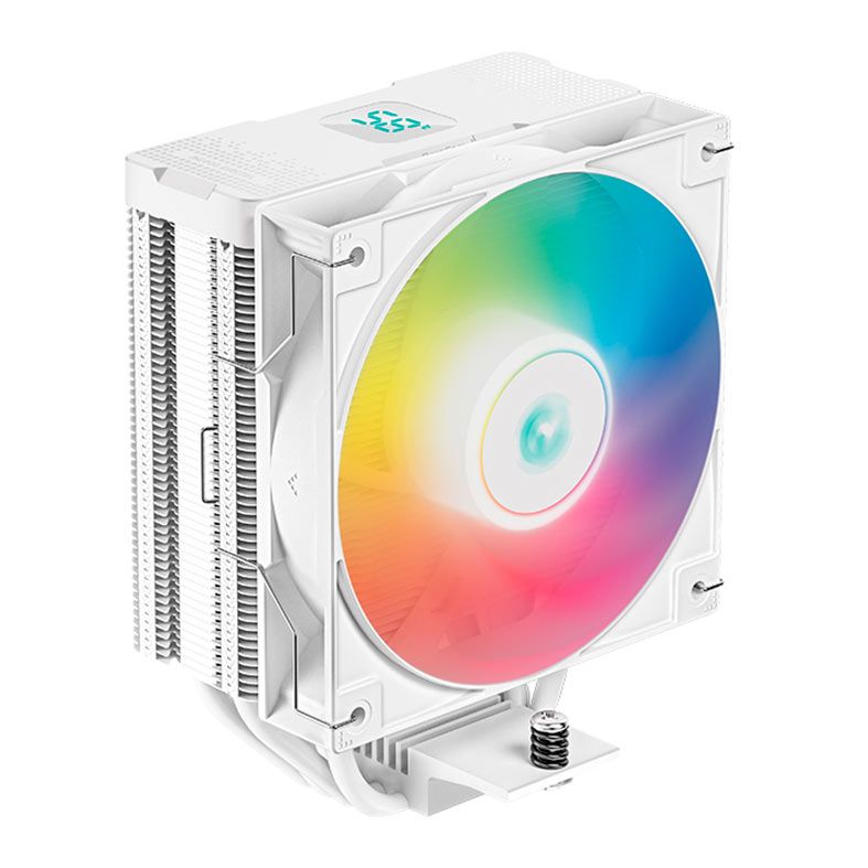 Cooler Para Processador Deepcool AG400 Digital ARGB, 120mm, Branco, R-AG400-WHADMN-G-1