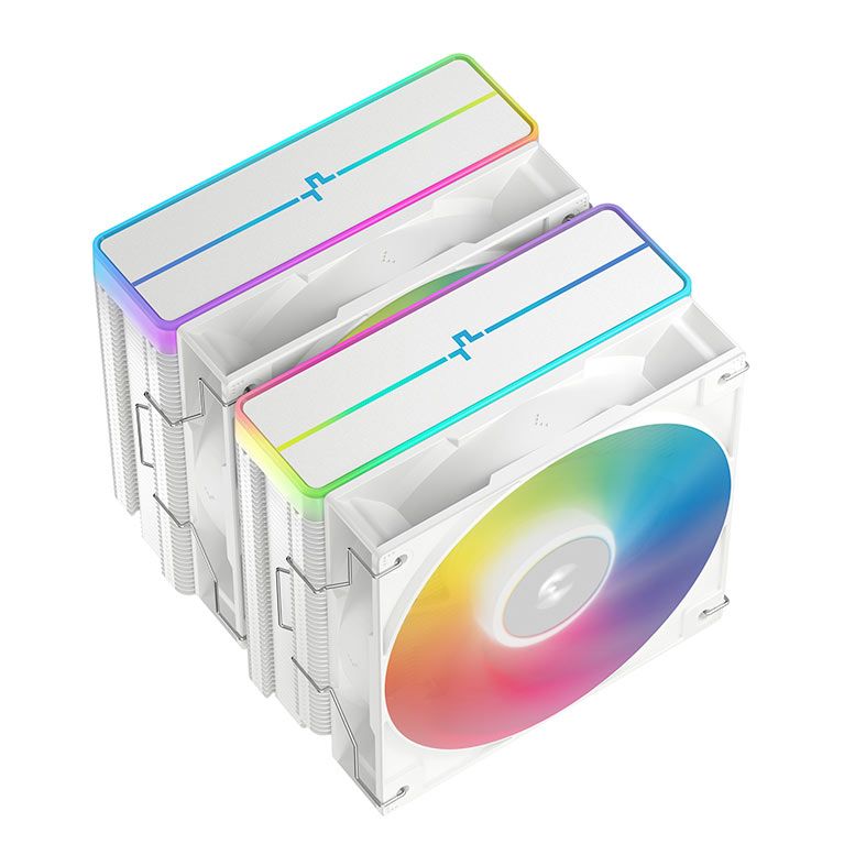 Cooler Para Processador DeepCool AG620 V2, ARGB, 120mm, Branco, R-AG620-WHAMMN-GJD
