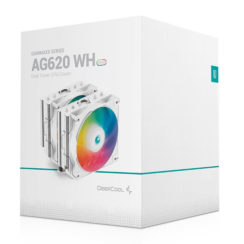 Cooler Para Processador DeepCool AG620 ARGB, 120mm, Branco, R-AG620-WHANMN-G-2