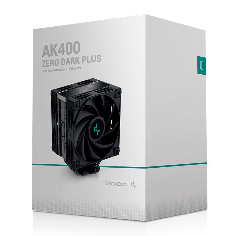 Cooler Para Processador DeepCool AK400 Zero Dark Plus, 120mm, Preto, R-AK400-BKNNMD-G-1
