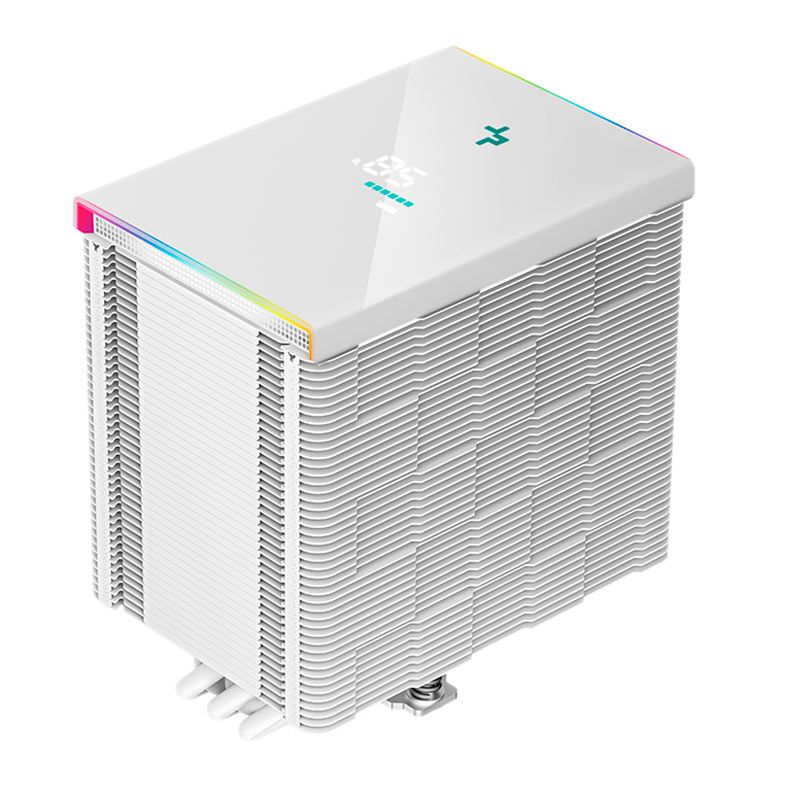 Cooler Para Processador DeepCool AK500 Digital, 120mm, Branco, R-AK500-WHADMN-G
