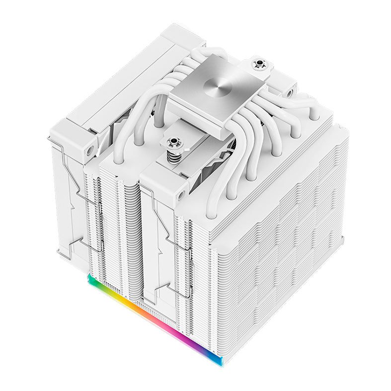 Cooler Para Processador Deepcool AK620 Digital, 120mm, Branco, R-AK620-WHADMN-G