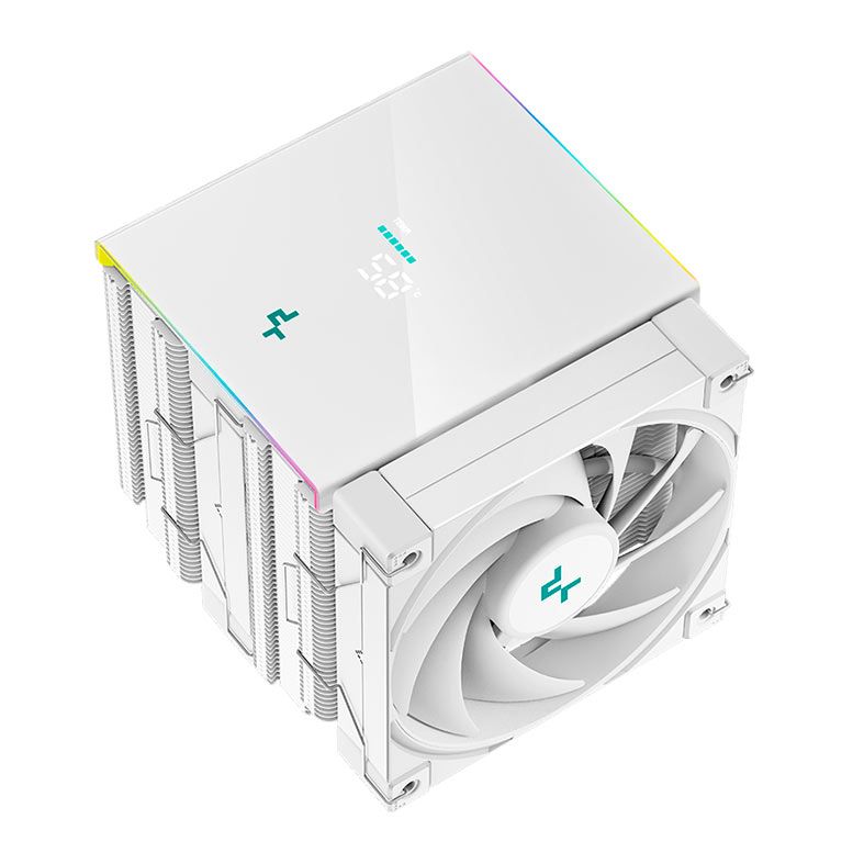 Cooler Para Processador Deepcool AK620 Digital, 120mm, Branco, R-AK620-WHADMN-G
