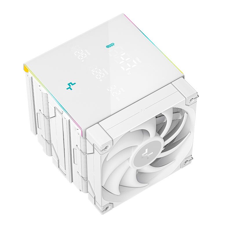 Cooler Para Processador DeepCool AK620 Digital Pro, ARGB, 120mm, Branco, R-AK620-WHAPMN-G