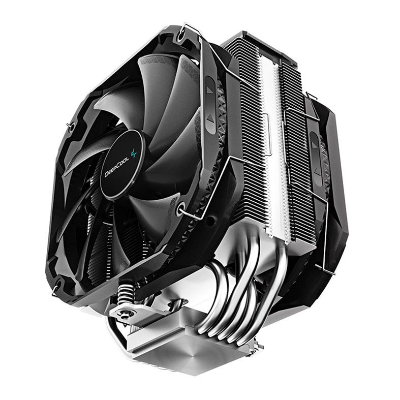 Cooler Para Processador DeepCool AS500 Plus, A-RGB, 2x140mm, Preto, R-AS500-BKNLMP-G
