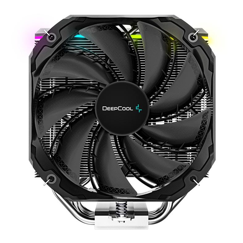 Cooler Para Processador DeepCool AS500 Plus, A-RGB, 2x140mm, Preto, R-AS500-BKNLMP-G