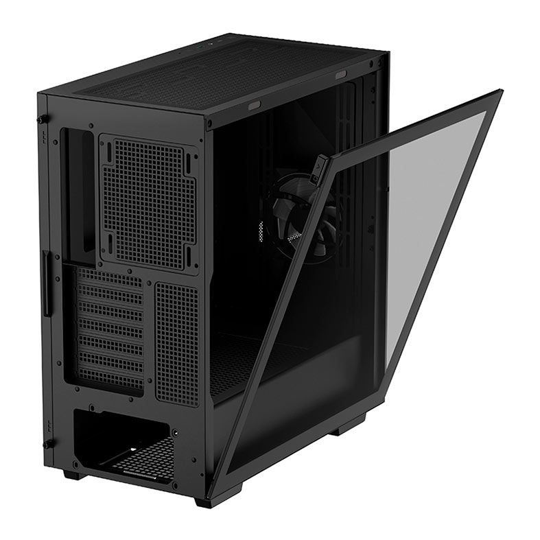 Gabinete Gamer DeepCool Cyclops, Mid-Tower, Lateral de Vidro, Com 1 Fan, Preto, R-BKAAE1-C-1