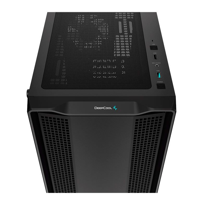 Gabinete Gamer Deepcool CC360 ARGB, Mid-Tower, Lateral de Vidro, Com 3 Fans, Preto, R-CC360-BKAPM3-G-1